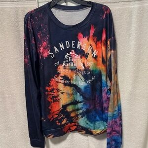 Hocus Pocus Sanderson Sisters Witch Museum Tie-Dye Long Sleeve Tee A36